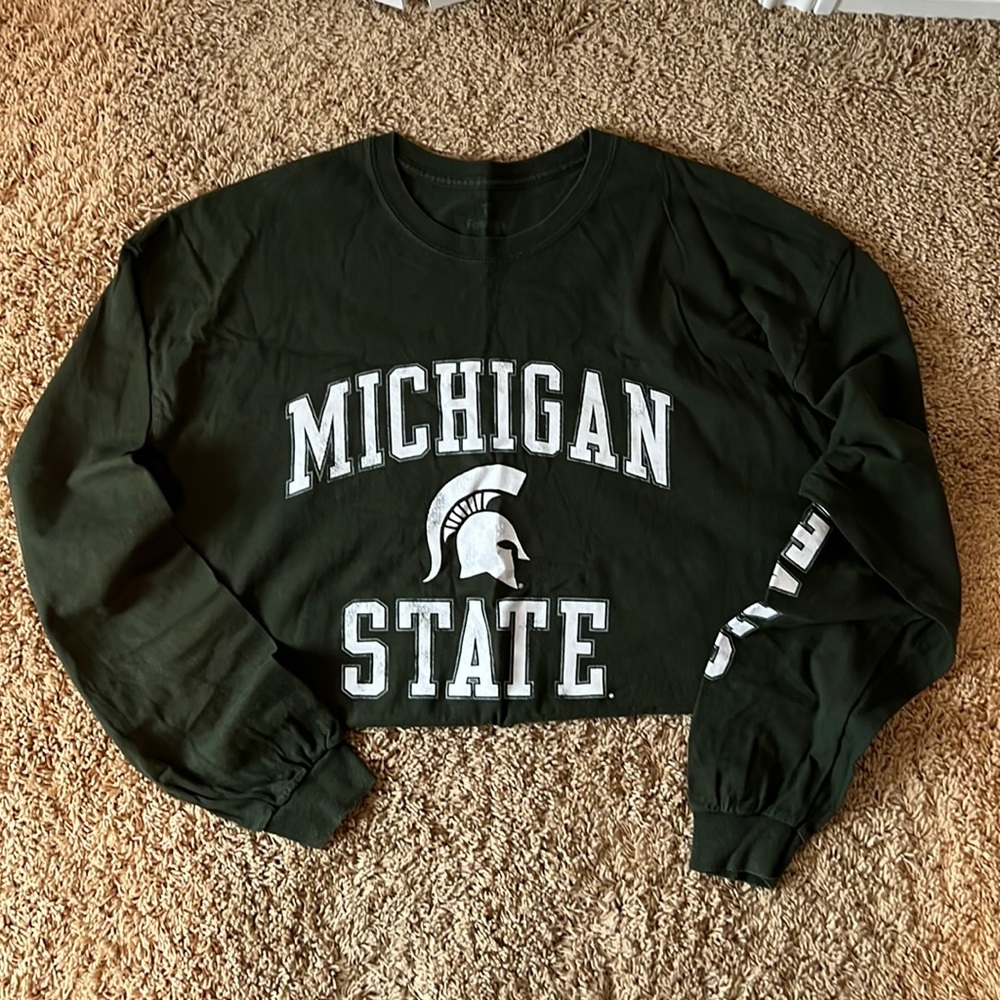 Men’s long sleeve Michigan State T size 2XL